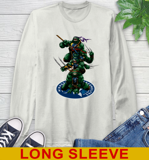 NBA Basketball Minnesota Timberwolves Teenage Mutant Ninja Turtles Shirt Long Sleeve T-Shirt 12