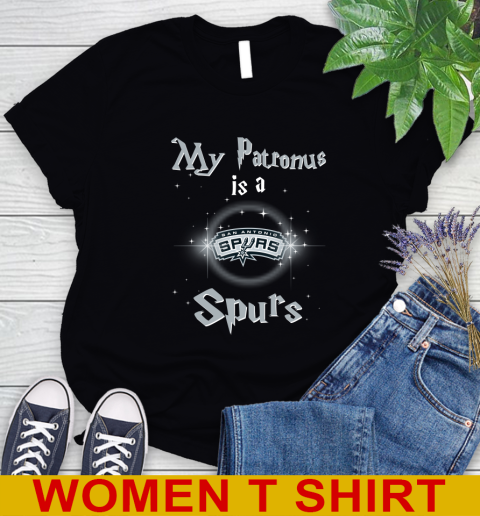NBA Basketball Harry Potter My Patronus Is A San Antonio Spurs Women's T-Shirt