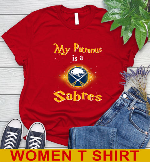 NHL Hockey Harry Potter My Patronus Is A Buffalo Sabres Women's T-Shirt 11