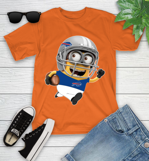 NFL Buffalo Bills Minions Disney Football Sports Youth T-Shirt 7