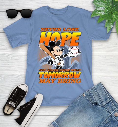 Chicago White Sox MLB Baseball Mickey Disney Never Lose Hope Youth T-Shirt 15