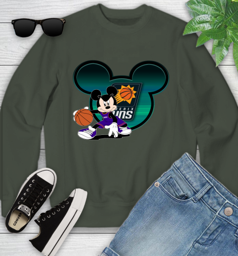 NBA Phoenix Suns Mickey Mouse Disney Basketball Youth Sweatshirt 10