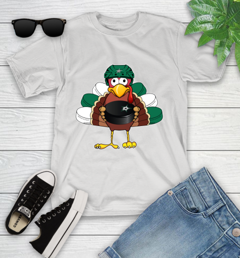 Dallas Stars Turkey Thanksgiving Day Youth T-Shirt