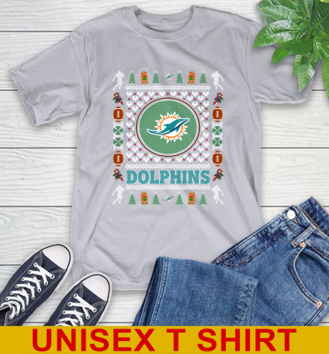 Miami Dolphins Merry Christmas NFL Football Loyal Fan T-Shirt 5