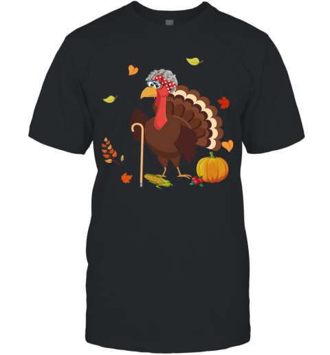 Grandma Turkey Thanksgiving Gift T-Shirt