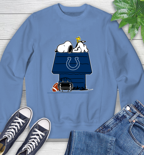 Indianapolis Colts NFL Football Snoopy Woodstock The Peanuts Movie Sweatshirt 11