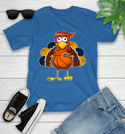 Utah Jazz Turkey thanksgiving day Youth T-Shirt 9
