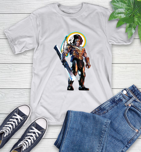 NFL Thanos Gauntlet Avengers Endgame Football Washington Redskins T-Shirt 12