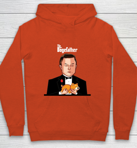 Dogecoin The DogeFather Funny Youth Hoodie 3