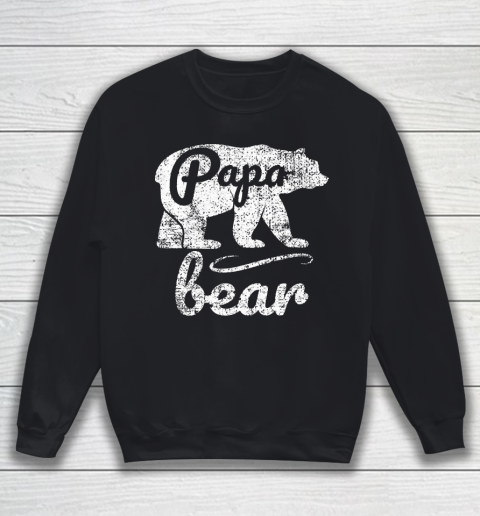 Father's Day Funny Gift Ideas Apparel  Papa Bear Dad Father T Shirt Sweatshirt