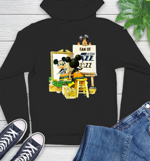 NBA Basketball Utah Jazz Mickey Drawing Shirt 13