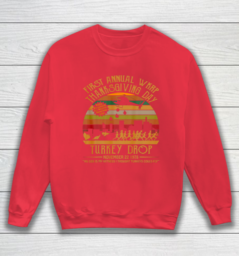WKRP Thanksgiving Day Turkey Drop Sweatshirt 7