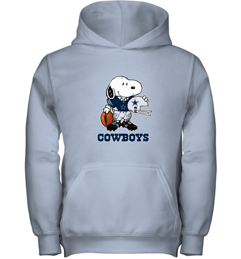 Snoopy A Strong And Proud Dallas Cowboys Player NFL Youth Hoodie