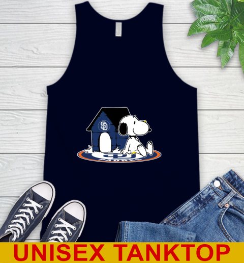 MLB Baseball San Diego Padres Snoopy The Peanuts Movie Shirt Tank Top 3