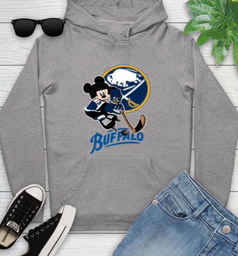NHL Buffalo Sabres Mickey Mouse Disney Hockey T Shirt Youth Hoodie 6