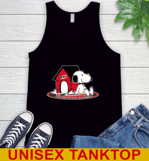 NHL Hockey Carolina Hurricanes Snoopy The Peanuts Movie Shirt Tank Top 2