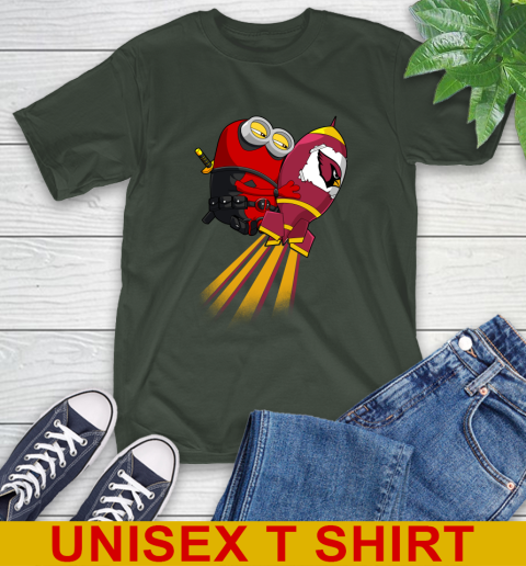 NFL Football Arizona Cardinals Deadpool Minion Marvel Shirt T-Shirt 6