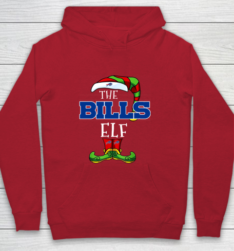 Buffalo Bills Christmas ELF Funny NFL Youth Hoodie 7