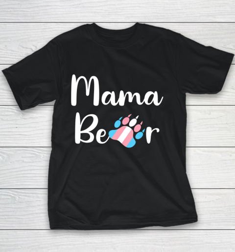 Mama Bear Transgender Mom T Shirt Trans Pride Gift Youth T-Shirt