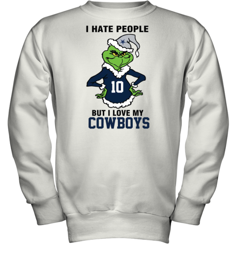 I Hate People But I Love My Cowboys Youth Sweatshirt