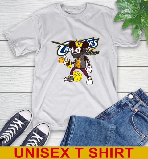 Cleveland Cavaliers NBA Basketball Mickey Peace Sign Sports T-Shirt 12