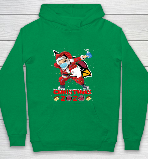 Arizona Cardinals Funny Santa Claus Dabbing Christmas 2020 NFL Youth Hoodie 4