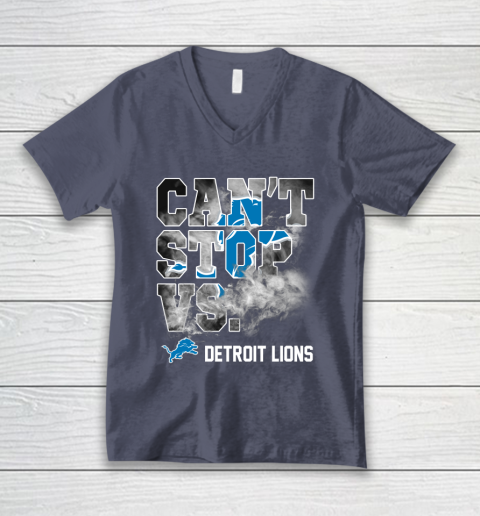 NFL Detroit Lions Can't Stop Vs V-Neck T-Shirt 7