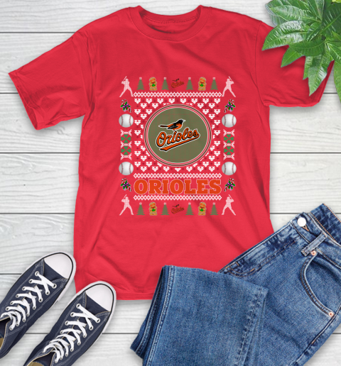 Baltimore Orioles Merry Christmas MLB Baseball Loyal Fan Ugly Shirt 11