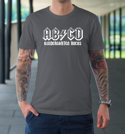 ABCD Rocks Back To School Kindergarten Rocks Funny Teacher T-Shirt 6