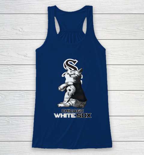 MLB Baseball My Cat Loves Chicago White Sox Racerback Tank 6