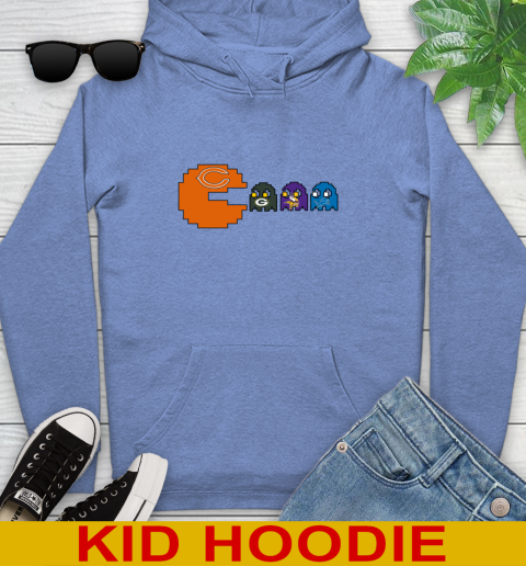 Chicago Bears NFL Football Pac Man Champion Youth Hoodie 12