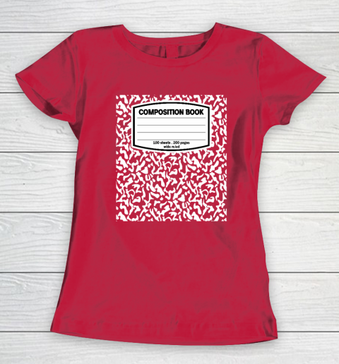 Composition Book Notebook Matching group Halloween Teacher Women's T-Shirt 7