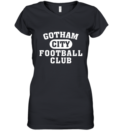 NEW YORK JETS GOTHAM CITY ddhn new york jets gotham city women v neck t shirt 39 front black