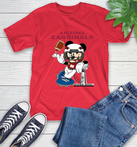 NFL Arizona Cardinals Mickey Mouse Disney Super Bowl Football T Shirt T-Shirt 22