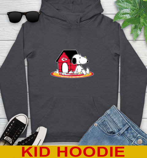 NFL Football Kansas City Chiefs Snoopy The Peanuts Movie Shirt Youth Hoodie 9