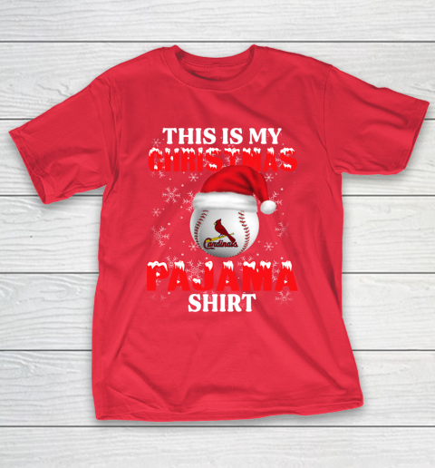 St.Louis Cardinals This Is My Christmas Pajama Shirt MLB T-Shirt 9