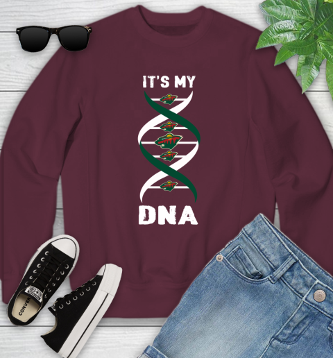 Minnesota Wild NHL Hockey It's My DNA Sports Youth Sweatshirt 4