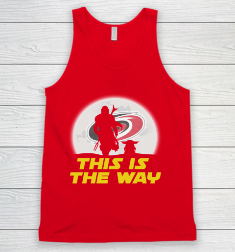 Carolina Hurricanes NHL Ice Hockey Star Wars Yoda And Mandalorian This Is The Way Tank Top 5