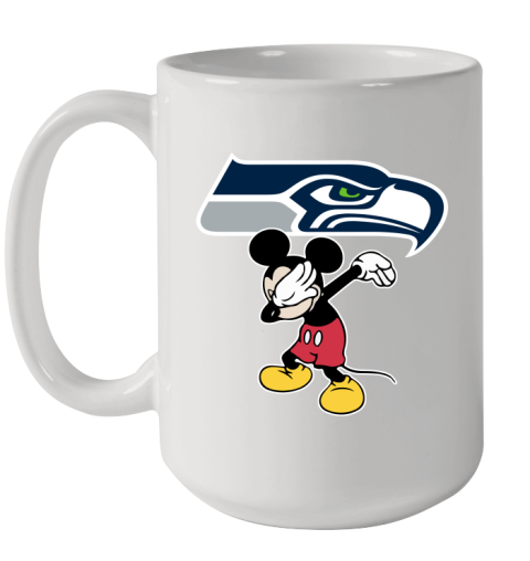 Seattle Seahawks NFL Football Dabbing Mickey Disney Sports Ceramic Mug 15oz