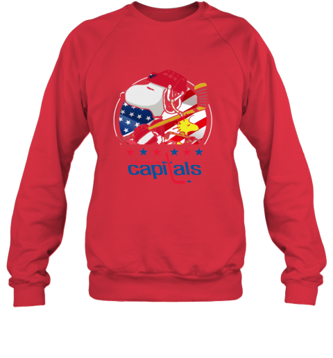 y8z6 washington capitals snoopy and woodstock nhl sweatshirt 35 front red