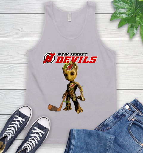New Jersey Devils NHL Hockey Groot Marvel Guardians Of The Galaxy Tank Top 4