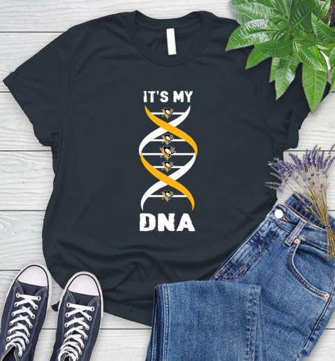 Pittsburgh Penguins NHL Hockey It's My DNA Sports Women's T-Shirt 8