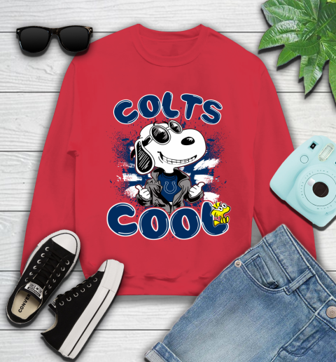 NFL Football Indianapolis Colts Cool Snoopy Shirt Youth Sweatshirt 6