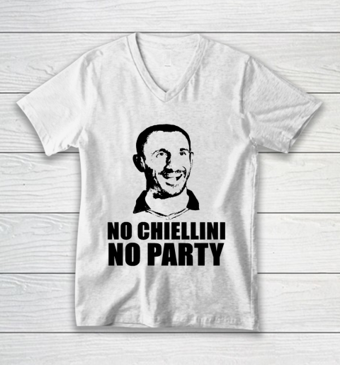 No Chiellini, No Party Italia Champion Euro Player V-Neck T-Shirt