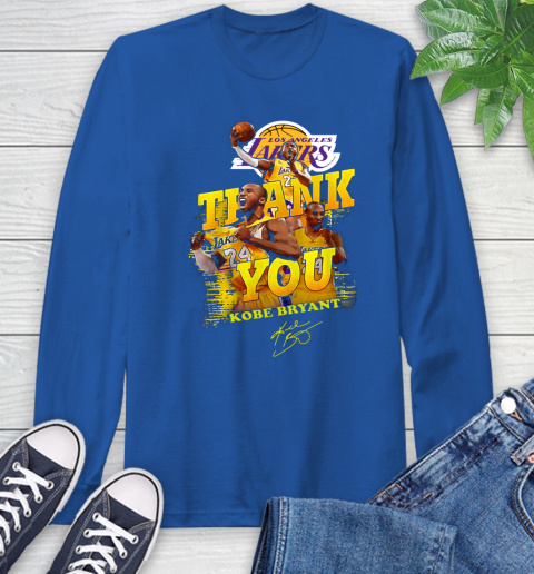 Great Thank you Kobe Bryant Los Angeles Lakers signature shirt 64