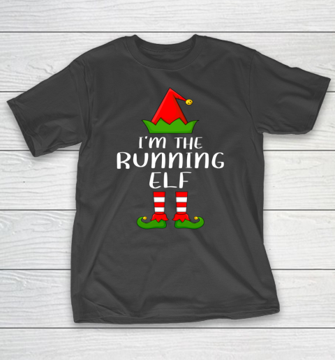 Funny Family Christmas Shirts I'm The Running Elf Christmas T-Shirt