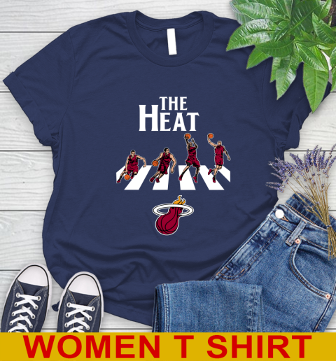 NBA Basketball Miami Heat The Beatles Rock Band Shirt Women's T-Shirt 12