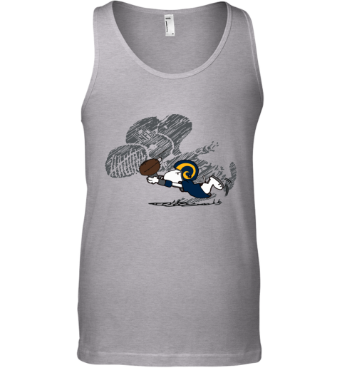Los Angeles Rams Snoopy Plays The Football Game Tank Top
