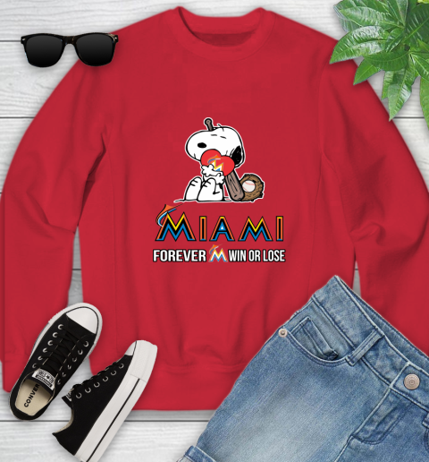 MLB The Peanuts Movie Snoopy Forever Win Or Lose Baseball Miami Marlins 123