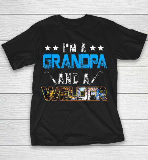 Welder American Usa Patriotic Welder Grandpa Youth T-Shirt